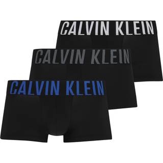 Calvin Klein Calvin Klein Black/Blue Bands Intense Power Low Rise 3 Pack Boxer Trunks