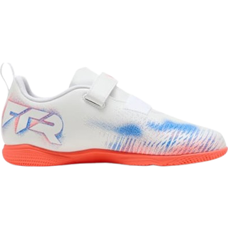 PUMA FUTURE 8 PLAY Futsal Boots Youth, Shoes, White/Black/Glowing Red, 29