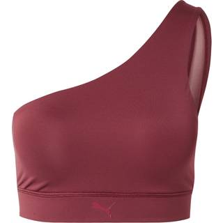 PUMA SHAPE Asymmetrical Bra Women, Clothing, Ruby Shimmer, XS