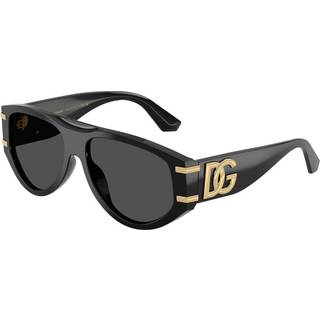 Dolce & Gabbana DG4499 501/87 57 Solbriller Kvinder Black - Shiny Black - 57mm