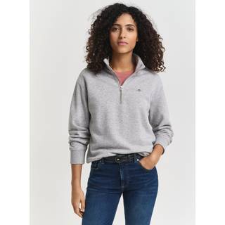 GANT Dame Shield sweatshirt med halv lynlås (M)