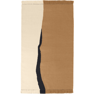 Ferm Living Soil Kelim Tæppe 140x200 Cm - Uldtæpper Uld Off-White - 1104269365