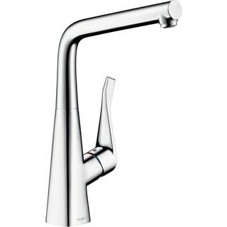 Hansgrohe Metris køkkenarmatur i krom med Select knap