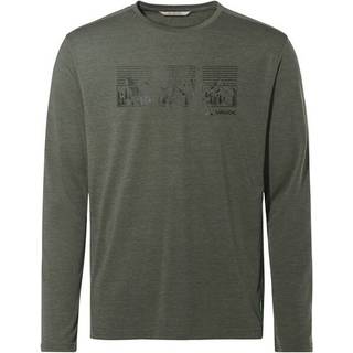 Vaude Rosemoor L/S T-Shirt III Longsleeve Herrer størrelse L farve grå/olivengrøn