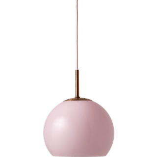 Ball Glass Ø18 opal rosa pendel