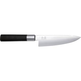 KAI Wasabi Black Kochmesser 15 cm - Edelstahlklinge - Griff Kunststoff - Schwarz,Silber