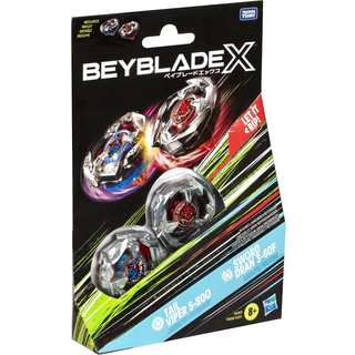 BEYBLADE X - Tail Viper 5-80O & Sword Dran 3-60F Dual Pack
