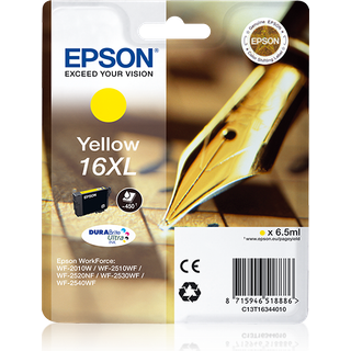 Kompatibel blækpatron Epson 16XL T1634 - C13T16344012 gul 15 ml