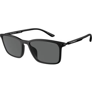 Emporio Armani Mand EA4223U 500187 Solbriller Injiceret Sort Grå Firkantet Normal