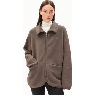 ARMEDANGELS Women's Anaawil Fleecejakke Damer størrelse L farve brun