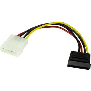 StarTech.com 15 pin Serial ATA strøm (male) - 4-PIN intern strøm (male) 0.2m Strømkabel