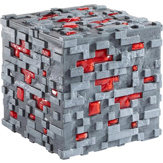 Minecraft Replica Illuminating Redstone Ore Cube 10 cm