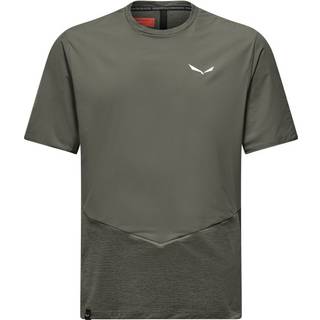 Salewa Pedroc Dry Wind T-Shirt Funktionsshirt Herrer størrelse 50 farve grå/olivengrøn