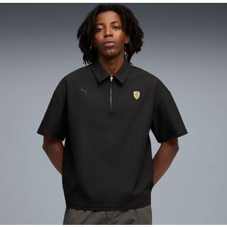 PUMA Scuderia Ferrari Premium Polo Men, Clothing, Black, L