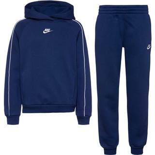 Nike Sportswear Club Fleece-tracksuit med hætte til større børn - blå - XL