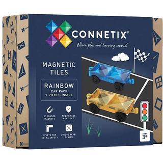Connetix Car Pack magnetbiler 2 stk. - rainbow
