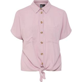 Pieces - Pcpia Ss Tie Shirt - 4648819 Dawn Pink