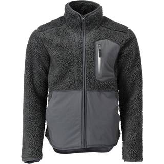 MASCOT CUSTOMIZED fiberpelsjakke med lynlås, stengrå - S