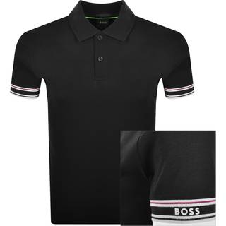 BOSS Green Herren Polo-Shirt schwarz Slim Fit