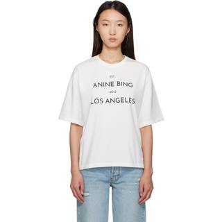 Anine Bing Rudy Tee Ivory - S