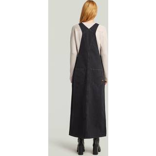 Skater Maxi Dungaree Dress - worn in oyster shell - Women