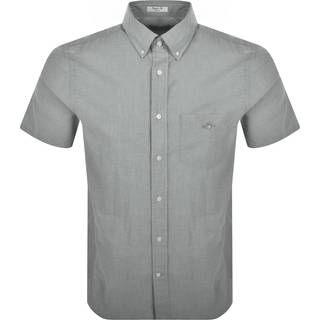 Gant Poplin Short Sleeved Shirt Moss Green