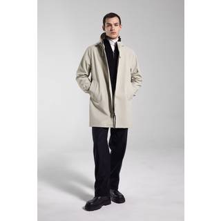 Stockholm Lightweight Zip Matte Raincoat Pelican - Pelican - M