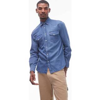 Regular Fit Lightweight Western Denim Shirt
