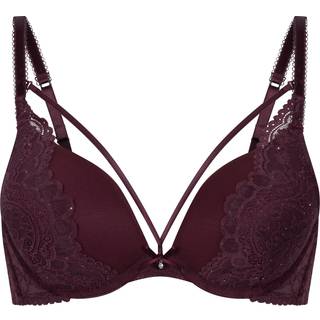 Hunkemöller Polstret push-up bøjle-bh Isadora rød - rød - 75A
