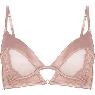 Hunkemöller Ikke-formstøbt longline-bøjle-bh Nisha Beige - 70D