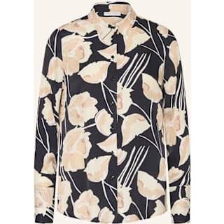 shirt-blouse in black printed
