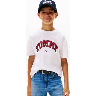 Tommy Hilfiger Tommy Hilfiger White Varsity Logo Crew Neck T-Shirt