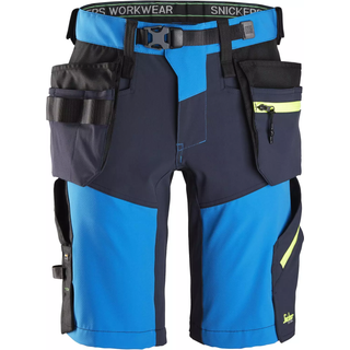 Snickers arbejdsshorts+ 6140 FlexiWork, blå/navy, str. 44 61405695044