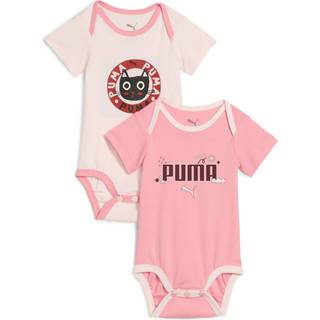 PUMA Minicats Newborn 2-Pack Bodysuit Toddlers, Clothing, Pinkscape, 2-4M