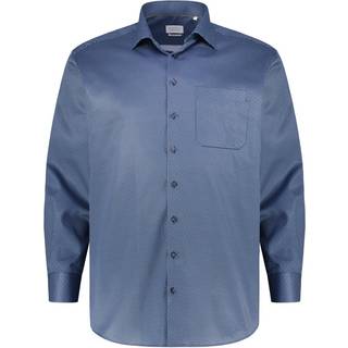 COMFORT FIT Shirt in smoke blue printed