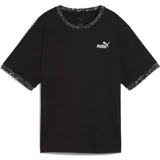 PUMA Essentials Animal Print Relaxed Tee Women, Clothing, Black, L