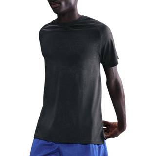 Kortærmet Nike Stride Dri-FIT ADV-løbeoverdel til mænd med refleksdetaljer - sort - XL