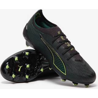 PUMA ULTRA 6 ULTIMATE FG Football Boots Unisex, Shoes, Black/Fizzy Light/Green Terrain, 47