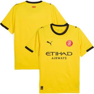 PUMA Girona FC 25/26 Away Jersey Youth, Clothing, Faster Yellow/Red, 13-14Y