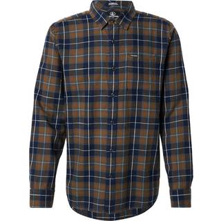 Volcom Caden Plaid L/S Skjorte Herrer størrelse S farve grå