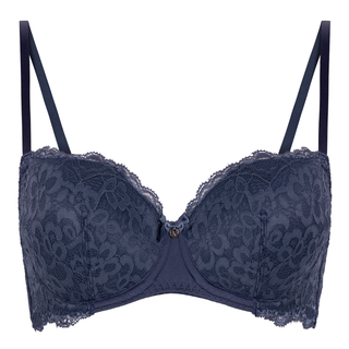 Hunkemöller Marine BH med bøjle, blå, Størrelse: 75B, Dame