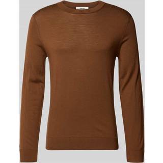 Selected Tray LS Merino Knit Crew Neck Soft Silt