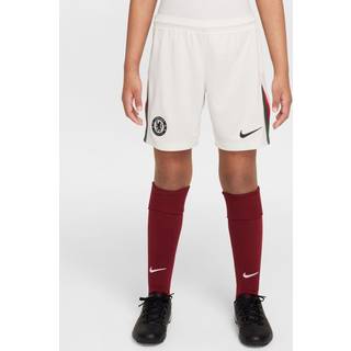 Chelsea F.C. 2025/26 Stadium Away Nike Dri-FIT Replica-fodboldshorts til større børn - grå - L