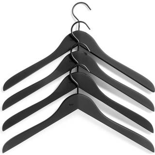 HAY Soft bøjle slim 4-pak Sort