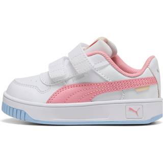 PUMA Carina Street Toddlers&#39; Sneakers, Shoes, White/Pinkscape/Exotic Red, 27