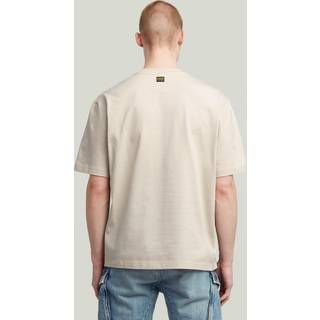 A-Line Woven Mix Boxy T-Shirt - White - Men