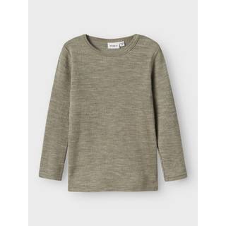 Name It Wax Wool Rib LS Top - Dried Sage