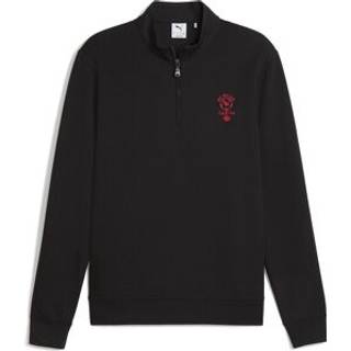 PUMA x AC Milan Golf Quarter-Zip Top Men, Sport, Black, 3XL