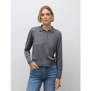 Awsikita Strikket Poloshirt
