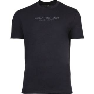 Armani Exchange Regular Fit Logo T Shirt Navy